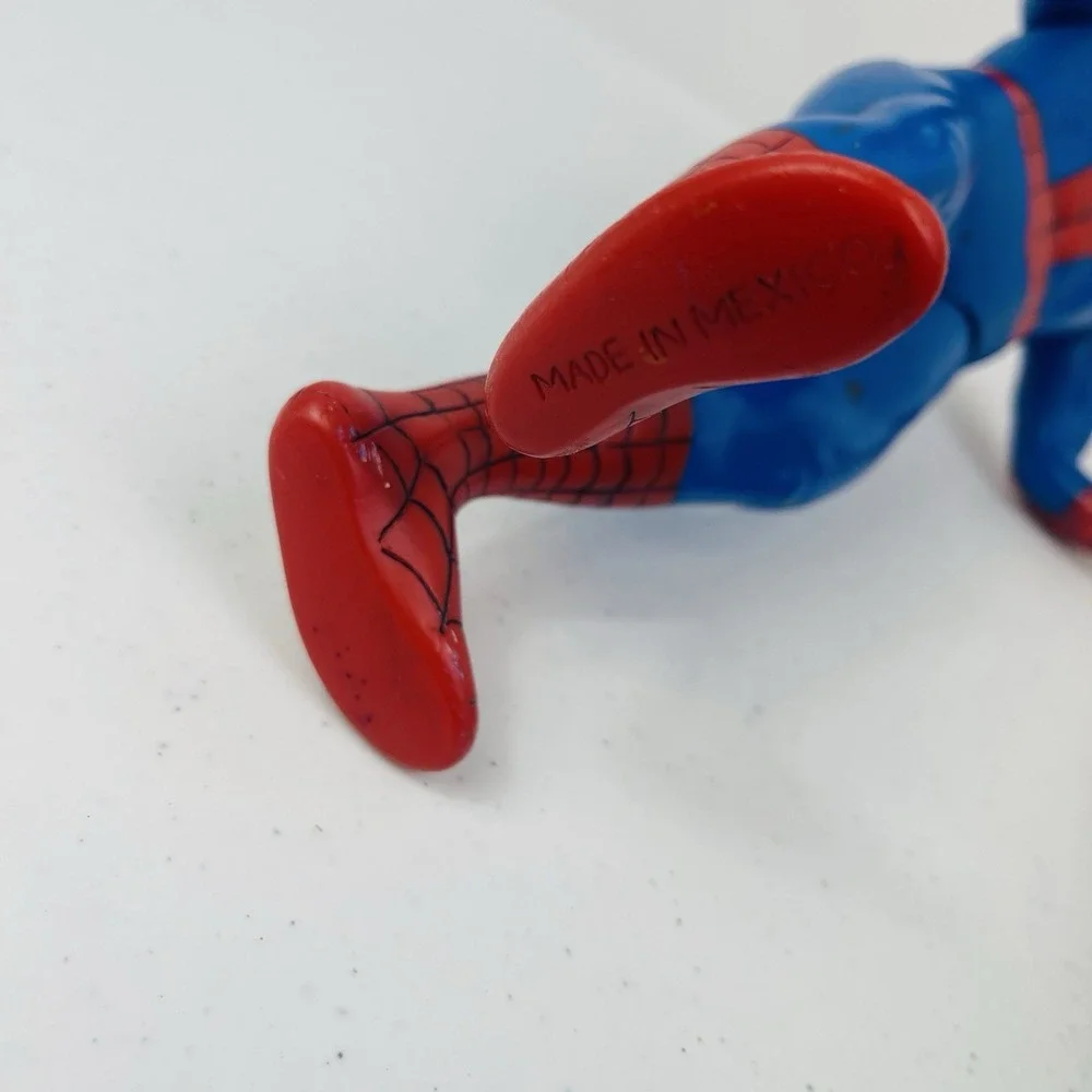 Vintage Spider Man Action Figure 1991 Marvel Toy Biz Inc 14 inch Mexico